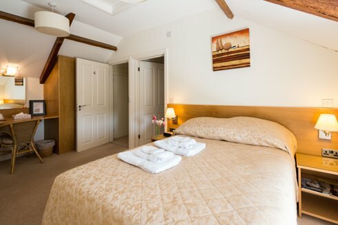 Double bed and breakfast room at Kidwelly B&B