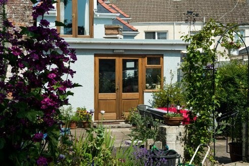 The gardens at Kidwelly Bed and Breakfast