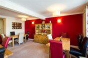 Breakfast room with dresser