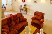 Sitting area for guests